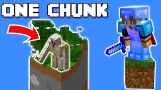 Building My FIRST Farm On The One Chunk Minecraft World! (#7) #shorts