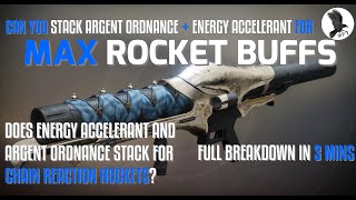 Argent Ord. + Energy Accelerator Stacks for Chain Reaction Rocket damage?