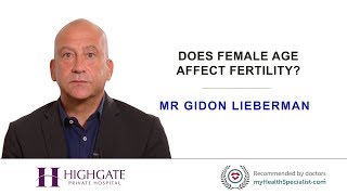 Does female age affect fertility?