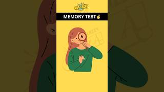 Memory Test game 🤣 | Memory Test | IQtest |Paheliyan in Hindi #shorts #youtubeshorts #viral