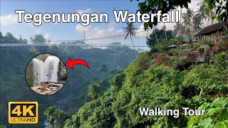 Tegenungan Waterfall - Ubud, Bali - Walking Tour | 4K | اجمل شلال في جزيرة بالي - اوبود