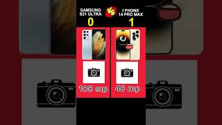 samsung s21 ultra vs iphone 14 pro max. #shorts