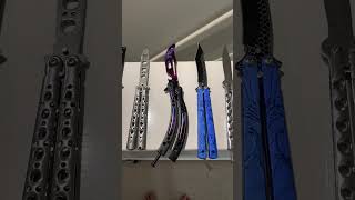 Butterfly knife collection￼￼