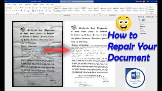 How to Repair Old Document in Microsoft Word | Old Document Convert to New Document in MS Word