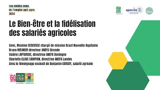 SIA 24 - Conférence #AgriAgro du 27/02 - Le bien-être et la fidélisation des salariés agricoles