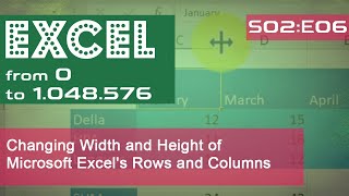 Changing Width and Height of Microsoft Excel's Rows and Columns