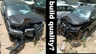 Honda Amaze Dangerous Accident 2021 | build quaility check