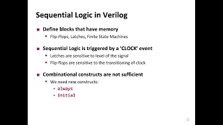 Digital Design and Comp. Arch. - L8: Verilog for Sequential Circuits (Spring 2024)