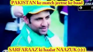 Winning Champion Trophy After Sarfaraaz Reaction For Must Watch Indains Team Fans Only