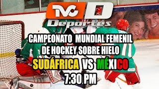 Sudáfrica vs México, Campeonato Mundial Femenil de Hockey Sobre Hielo 2014