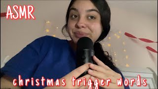 ASMR christmas trigger words🎄