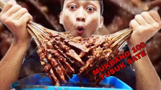 MENCOBA MUKBANG 100 TUSUK SATE ‼️SEMOGA HABIS YA GAES !! , SAMPAI HAMPIR MENINGGOY ⁉️😀😀