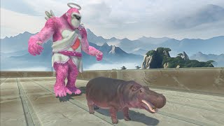 Trying to escape from HEARTBEAT GORO THE GIANT - Animal Revolt Battle Simulator