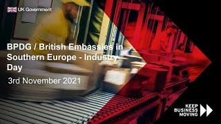 BPDG / British Embassies in Southern Europe - Industry Day