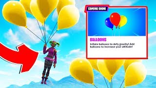 NEW FORTNITE BALLOON VEHICLES In Fortnite Battle Royale