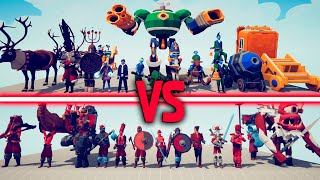 VIKING TEAM vs HOLIDAY TEAM - Totally Accurate Battle Simulator | TABS