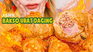 KALAP‼️ ASMR BAKSO URAT DAGING GRENJEL KUAH MERCON PAKE NASI🍚🔥| ASMR Indonesia