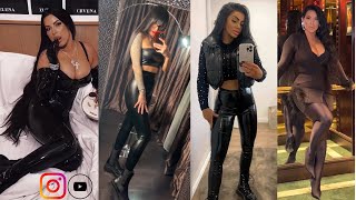 Viral Outfits On Instagram | Influencer Shiny Leggings How To Style Hacks