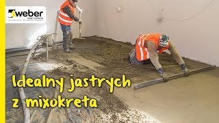 Posadzki mixokretem - spoiwo weberfloor FIBROCEM zastępujące cement