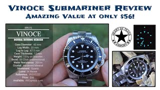 The Best Dive Watch Under $75!?? - Vinoce Submariner Review