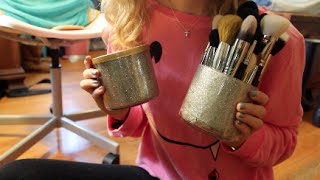 Do it Yourself: Glitter Brush Holder