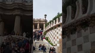 most spectacular sculpture garden in Europe -  Gaudí’s Park Güell in Barcelona #shortvideo #follow