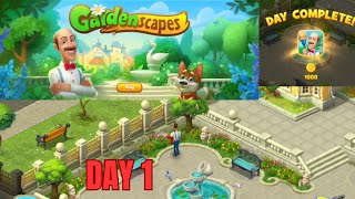 GARDENSCAPES!!! Day 1 | Gameplay