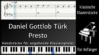 Daniel Gottlob Türk - Presto aus "Handstücke für angehende Klavierspieler"