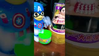 Viral🔥 Captain America Playing Drums with Sumo #shorts #shortsfeed #asmr