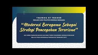 LIVE! Training of Trainer Menjadi Guru Pelopor Moderasi Beragama Melalui FKPT Sumatera Utara