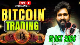 Live trade in Bitcoin on Delta Exchange  | 12 Oct 2024