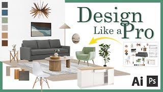 Interior design how to create a 3D mood board