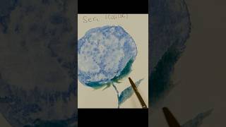 Create Mini Paintings / Watercolor Salt Trick #youtubeshorts #art #craft