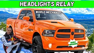 DODGE RAM 1500 2500 3500 HEADLIGHTS RELAY 2013 2014 2015 2016 2017 2018