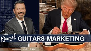 Hilarious! Jimmy Kimmel Roasts Trump’s MAGA Guitars – ‘Pearl of Absurdity!’