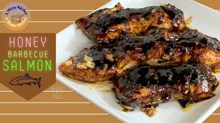 HONEY BBQ SALMON | Sweet & Spicy Barbecue Salmon Recipe