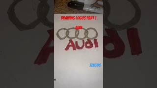 Drawing Logos Part 1 Audi. #audi #carcrasn #crash #kerosene #art #drawing