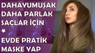 SAÇLARI ANINDA ONARAN MASKE - Evde saç maskesi nasıl yapılır