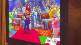 Mario & Sonic at the London 2012 Olympics Table Tennis (Mario vs Yoshi vs Peach) + Bowser fails