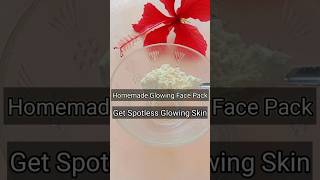 Homemade Glowing Face Pack l Get Spotless Glowing Skin #shorts #glowingskin #youtubeshorts