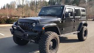 Blacked out 2012 Jeep Wrangler JKU