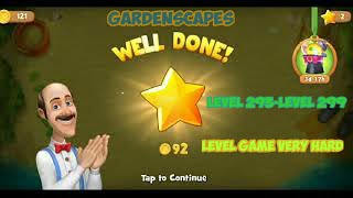 Gardenscapes Level 293-Level 299(Game Level Very Hard)