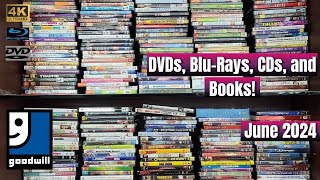 DVDs, Blu-rays, CDs, and Books at Goodwill! (June 2024)