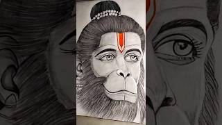 Hanumanji and Shree krishna beautiful Drawing with pencil 😍#viral #hanumanji #krishna #ytshorts #art