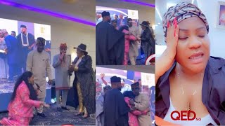 Nkechi Blessing in tears, drops to her knees to publicly beg TAMPAN for forgiveness in Canada