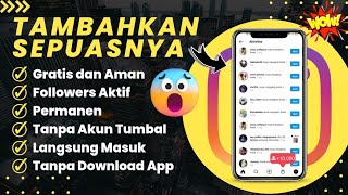 Cara Menambah Followers Instagram Gratis Tanpa Akun Tumbal! - Permanen Terbaru