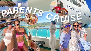 WEEK IN MY LIFE: what it's like to have family visit onboard a cruise ship as a crew member! 🚢🇧🇸🌴🐚