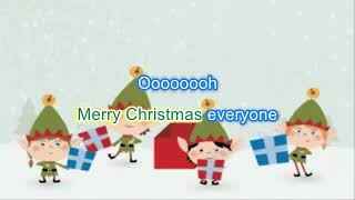 Merry Christmas Everyone Snow is falling Children's key GOOD FOR YOUNG VOICES Karaoke/Backing/Lyrics