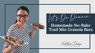 Quick & Easy Meal Prep Recipe | Homemade No-Bake Trail Mix Granola Bars (Freezer-Friendly)