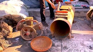 💡 Restoration Old Rusty Air Compressor // Restoring Deformed Classic Air Compressor